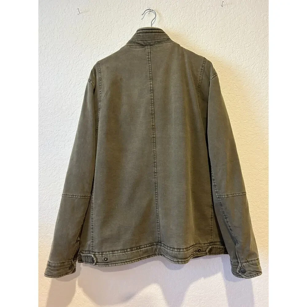 Levi's Trucker Canvas Chore Jacket Size XXL 2XL Brown Outdoor Barn Quilted Liner